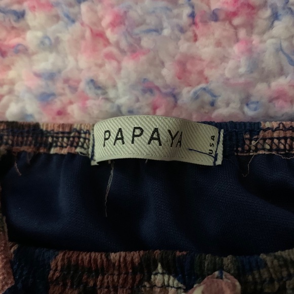 Papaya of the shoulder floral blouse - Picture 3 of 3